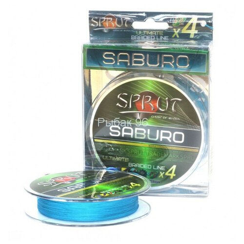 фото Леска плетеная sprut saburo soft ultimate x 4 sky blue 0.16 140м