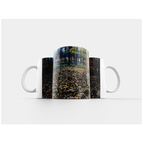 фото Кружка "падение, осенний лес, красочные листья" 320 мл lotsprints