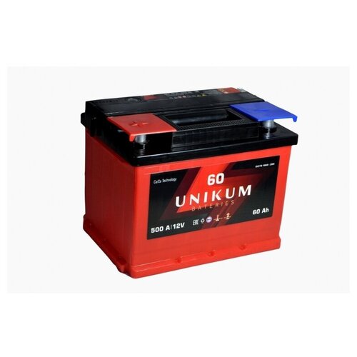Аккумулятор Unikum 60 A/h пр. 500А (242х175х190)