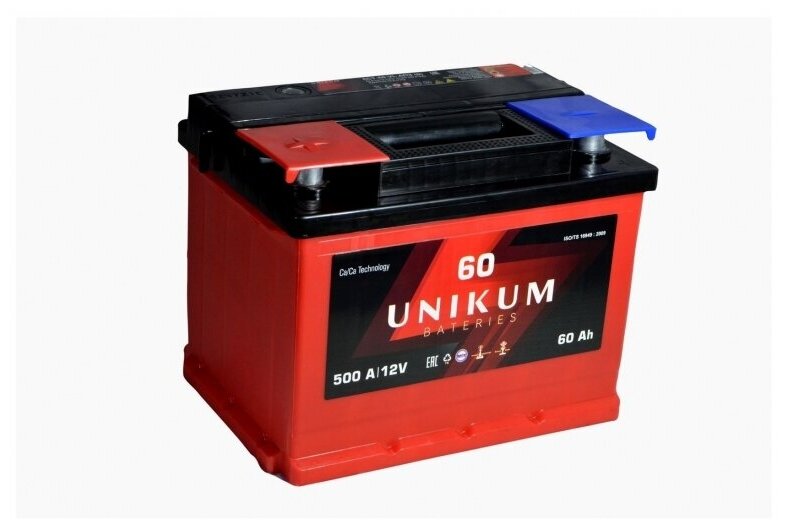 Аккумулятор Unikum 60 A/h пр. 500А (242х175х190)