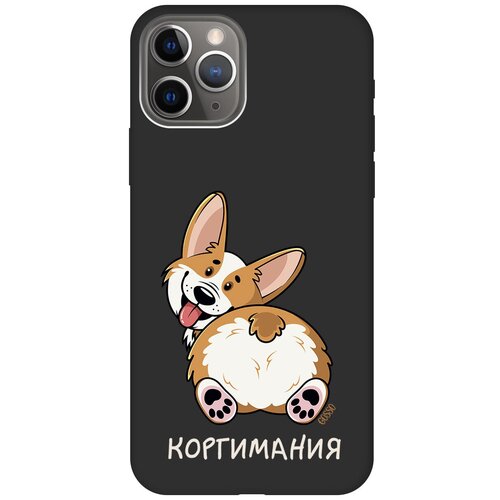 Силиконовый чехол на Apple iPhone 11 Pro / Эпл Айфон 11 Про с рисунком CorgiMania Soft Touch черный силиконовый чехол на apple iphone 11 эпл айфон 11 с рисунком corgimania soft touch черный