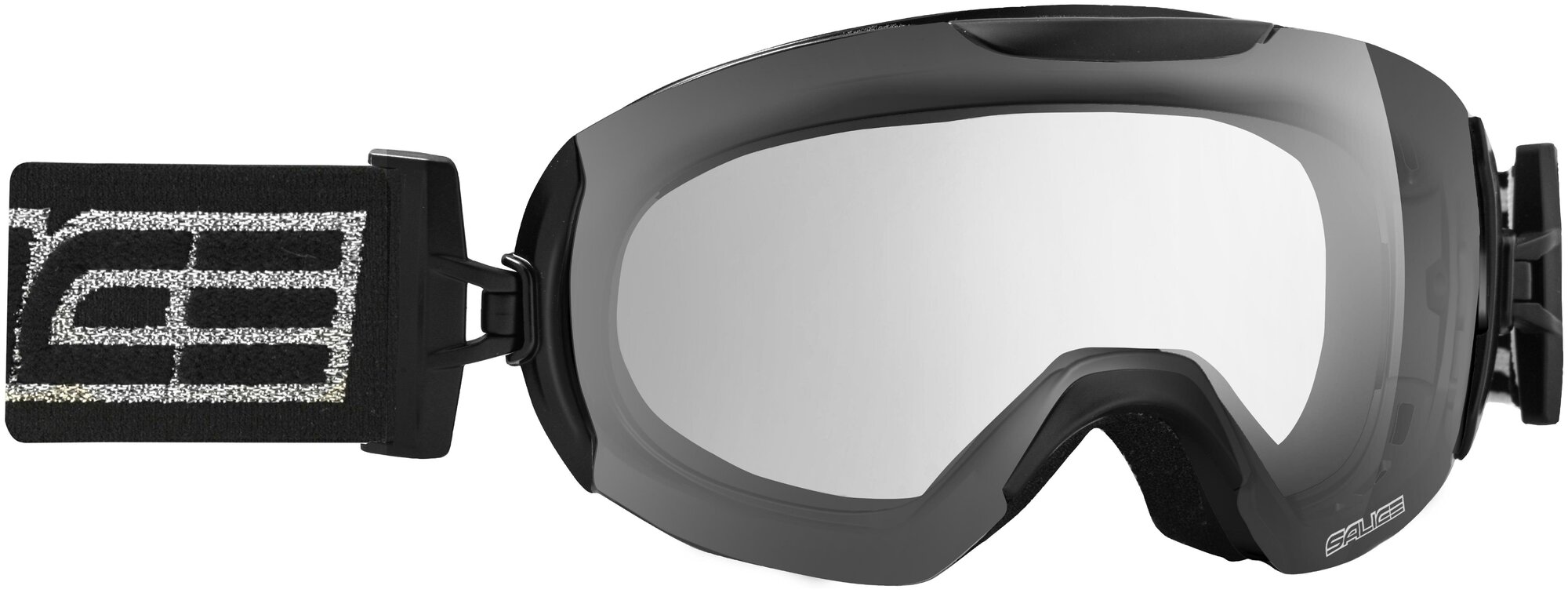 Очки горнолыжные Salice 604DAF Black-Silver/Clear