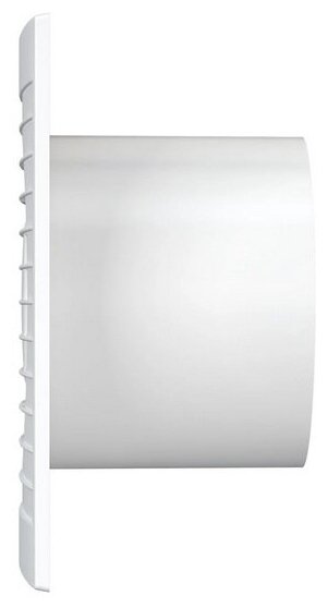 Вентилятор вытяжной осевой AURAMAX A 4, тонкая лицевая панель, D 100 мм, белый - фотография № 3