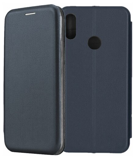 Чехол-книжка Fashion Case для Huawei Honor 8A / 8A Pro темно-синий