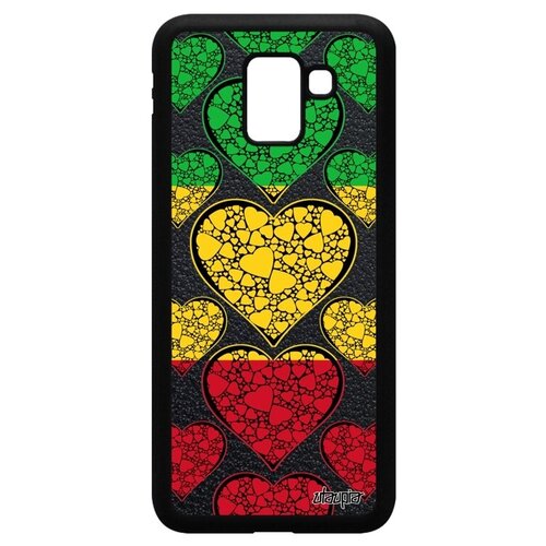 фото Противоударный чехол для // samsung galaxy j6 2018 // "флаг мали с сердцем" туризм стиль, utaupia, цветной