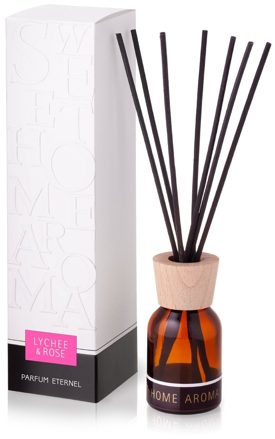 фото Ароматический диффузор для дома Lychee & rose 60 мл с палочками