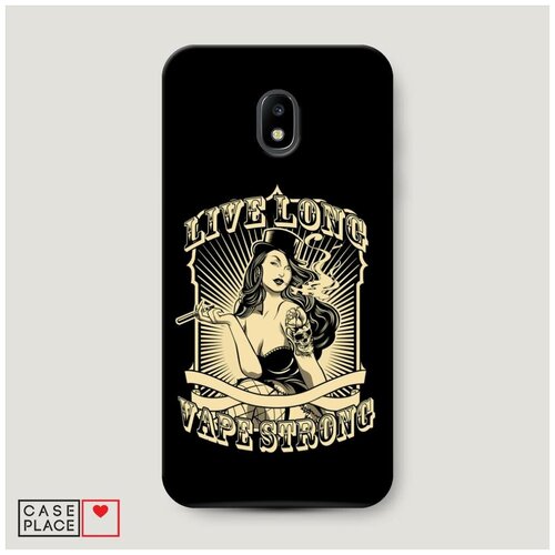 фото Чехол пластиковый samsung galaxy j3 2017 vape strong case place