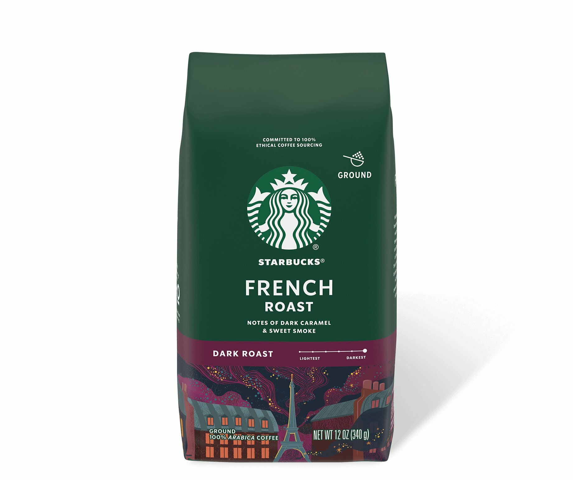 Молотый кофе Starbucks - french roast 340г Темная обжарка (США)