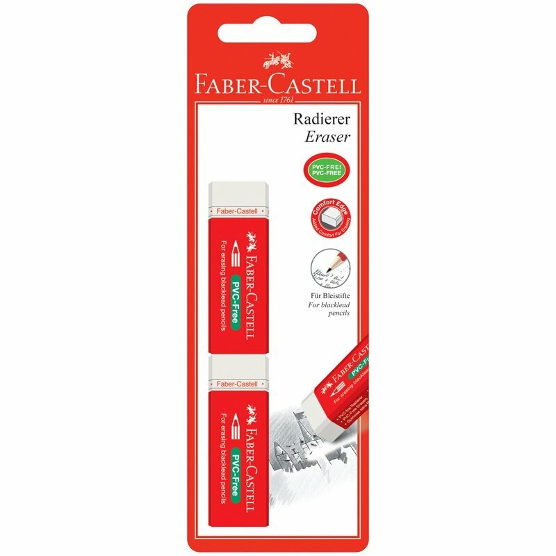 Набор ластиков Faber-Castell PVC-Free 2шт - фото №6