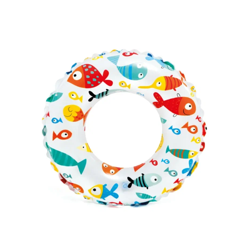 Круг надувной для плавания детский Яркие рыбки 51см, 3-6 лет, Intex 59230 круг надувной фрукты 51 см 3 6 лет intex 59230 kr1