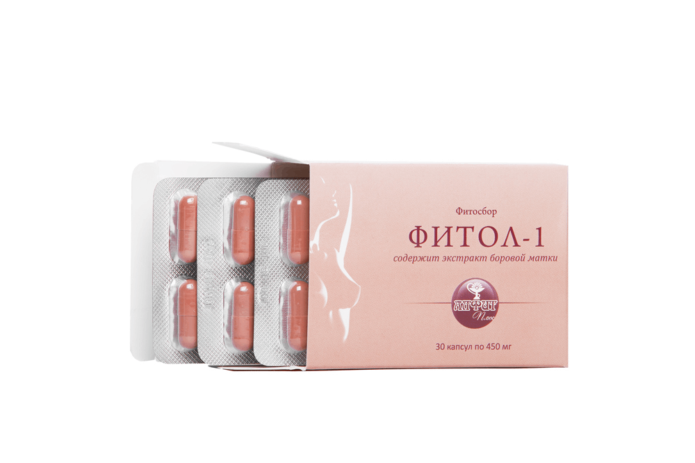 "Фитосбор "Фитол-1" мастопатийный, Алфит-плюс, 30 капс. по 450 мг БАД
