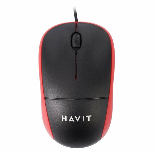 Мышь проводная Havit MS851 black/red проводная гарнитура havit h202d h202d