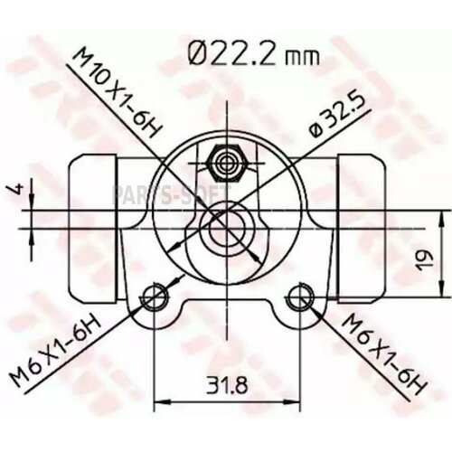 TRW BWH167 Тормозной цилиндр PEUGEOT 104 830₽