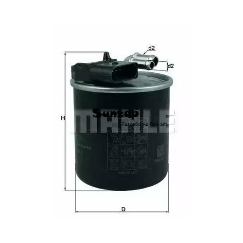 MAHLE KL950 Фильтр топл MERCEDES Vito III 447V-Klasse II OM 651950 14- 17380₽