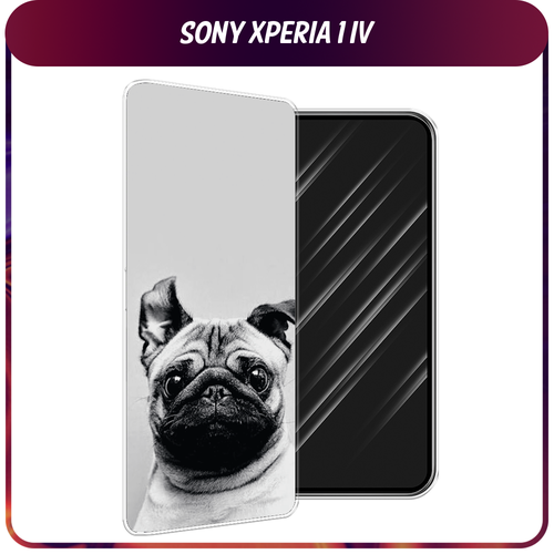 Силиконовый чехол на Sony Xperia 1 IV / Сони Иксперия IV Ушастый мопс силиконовый чехол на sony xperia 1 iv сони иксперия 1 iv волшебный волк