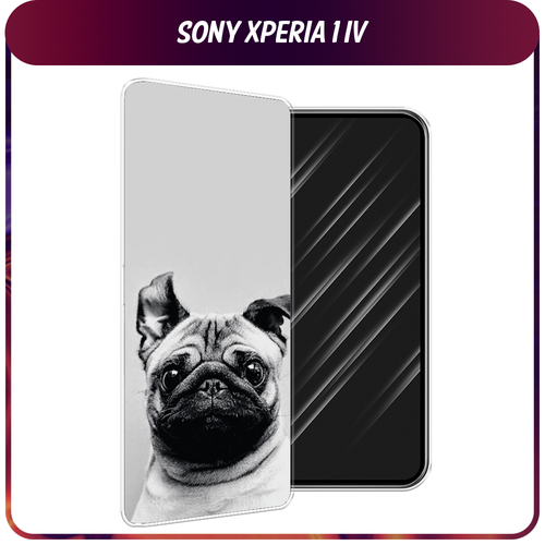 Силиконовый чехол на Sony Xperia 1 IV / Сони Иксперия IV Ушастый мопс силиконовый чехол на sony xperia 1 iv сони иксперия 1 iv космонавт с пылесосом