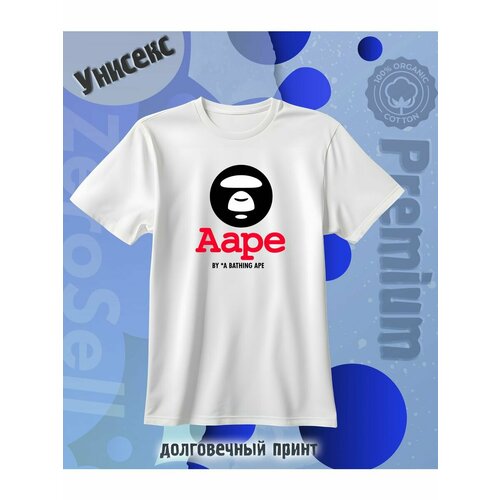 Футболка Zerosell a bathing ape, размер 8XL, белый