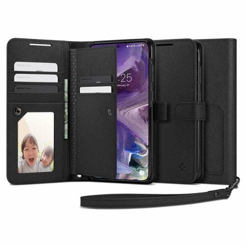 Чехол-книжка SPIGEN для Galaxy S23 - Wallet S - Черный - ACS05723