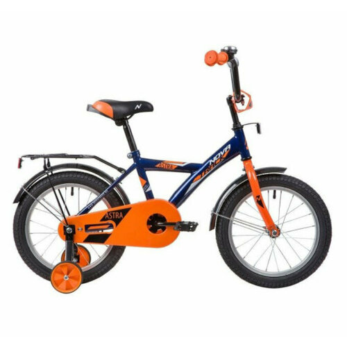 Велосипед детский 16 NOVATRACK ASTRA синий защ защита А-тип тормоз нож крылья и багажник хром 163ASTRA BL20 11000₽