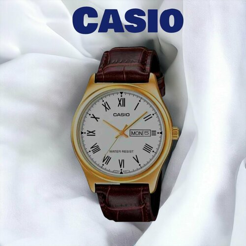 Наручные часы CASIO, золотой наручные часы casio collection mtp v006gl 7b золотой белый