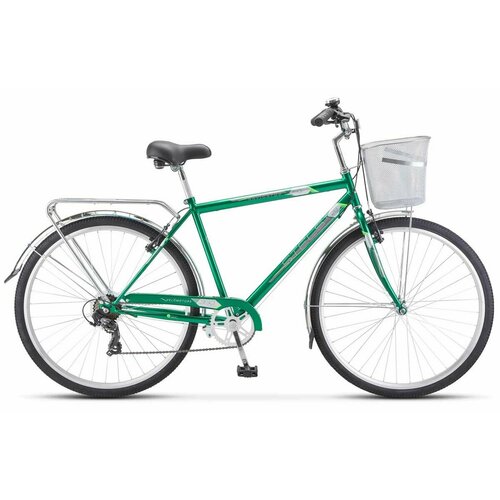 Велосипед Stels Navigator-350 V 28 Z010, рама 20 Зеленый велосипед для города и туризма stels navigator 355 v 28 z010 20 пурпурный