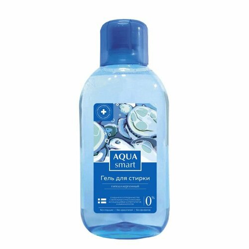 Жидкое средство для стирки кондиционер для белья AQUASMART (флакон 750мл) Гипоаллергенный, 6 шт.