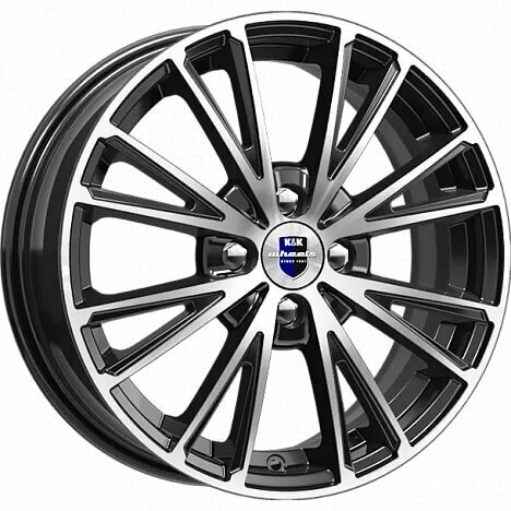 Диск 15 КиК Меандр 6.0*15 4*100 ET45 D67.1 алмаз черный SK
