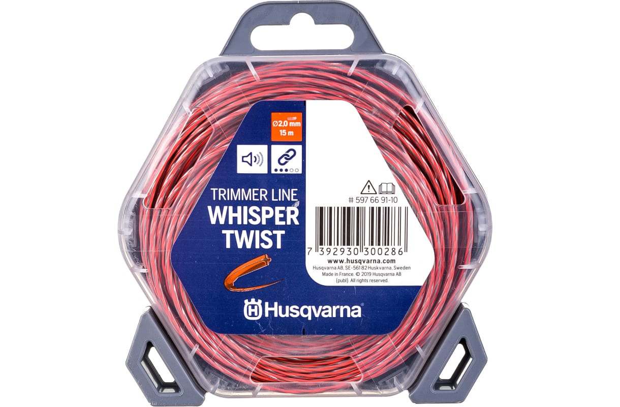 Леска Husqvarna Whisper Twist 2 мм 15 м 2 мм