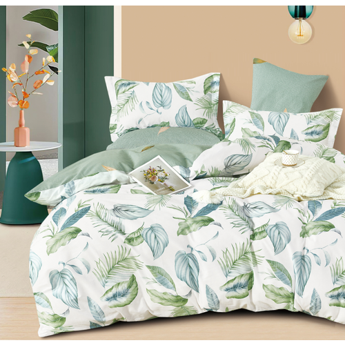 Постельное белье Розовые сны, евро размер с простыней на резинке 160*200, сатин, с наволочками 50х70, СК-427-евро-50-160