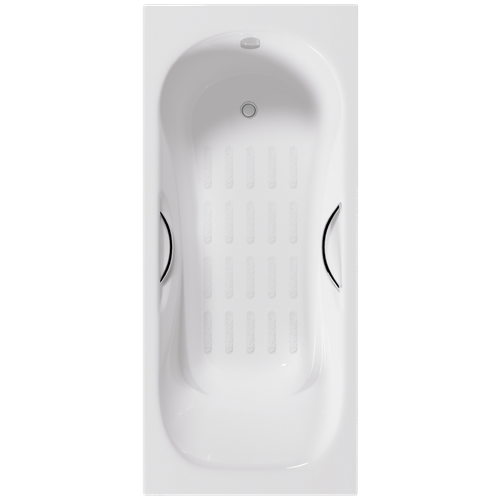 Delice Чугунная ванна Malibu 170х80 с отверстиями под ручки DLR230630R-AS с антислипом Delice