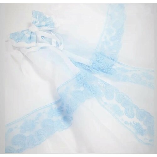 Балдахин с бантом и голубым кружевом 2500₽