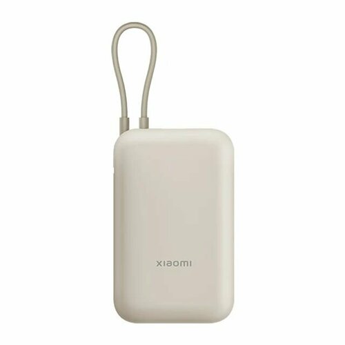 Внешний аккумулятор Xiaomi Mi Power Bank Pocket Edition 10000mAh P15ZM бежевый внешний аккумулятор xiaomi mi pocket edition pro ivory 10000 mah 33w usb a c bhr5909gl