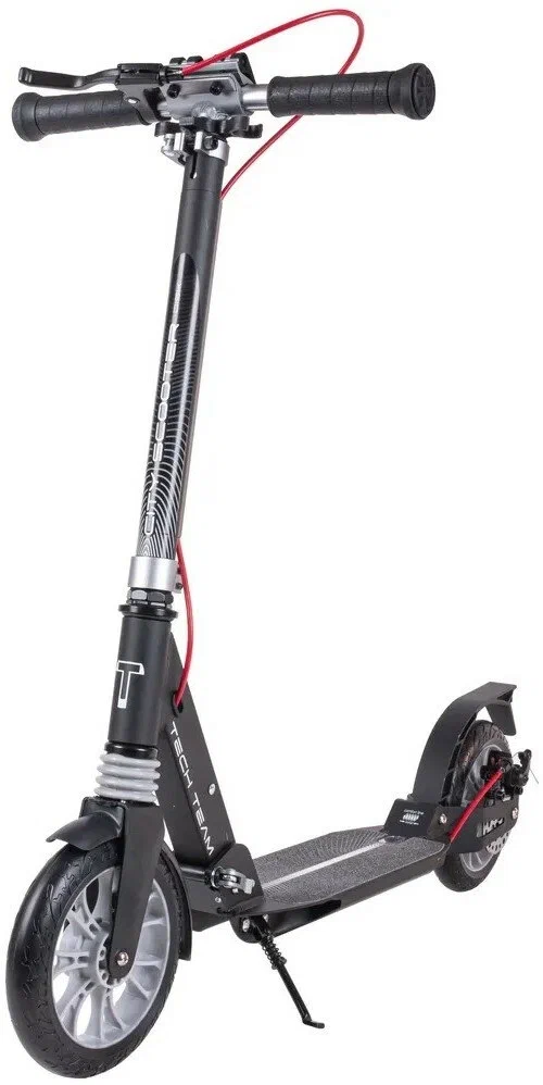 фото Самокат складной Модель:2024 /Колеса 200мм/Дисковый тормоз/Амортизаторы – задние и передние/Подшипник авес 9/Нагрузка до 50кг/Дека 46см/ Черный city