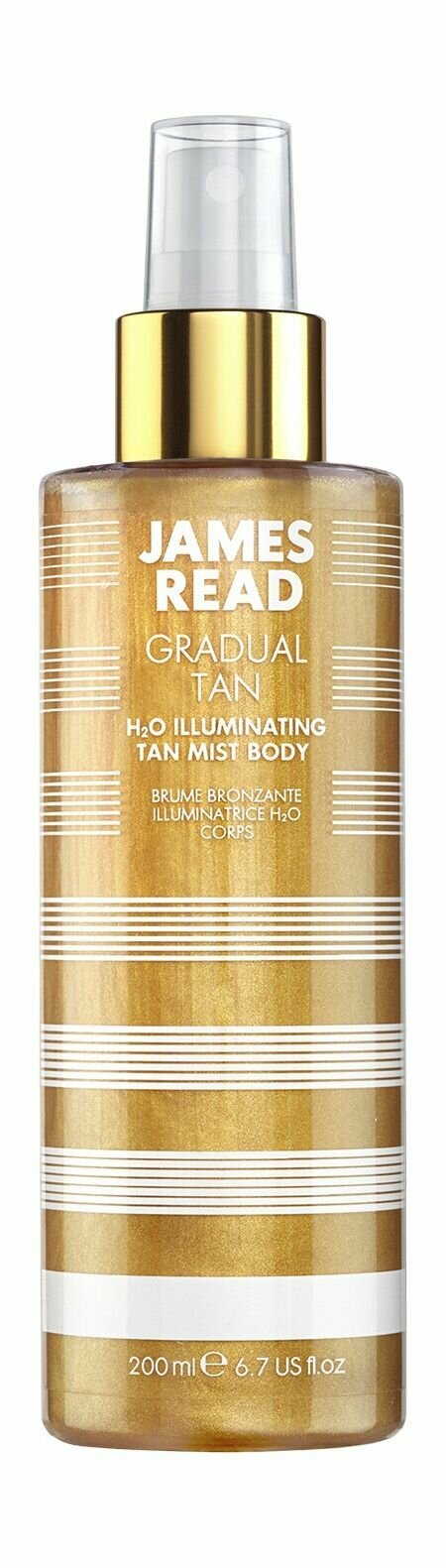 Спрей для постепенного загара тела на основе розовой воды / James Reed Gradual Tan H20 Illuminating Tan Mist Body