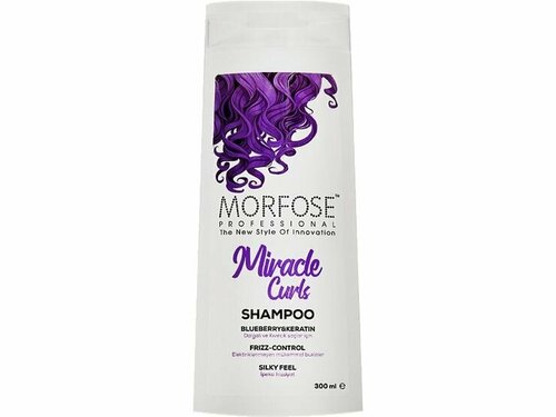 Шампунь для кудрявых волос Morfose Miracle Curls SHAMPOO BLUEBERRY&KERATIN