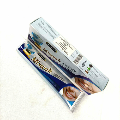 MISWAK Herbal Dental Gel with Black Seeds Hemani мисвак травяная зубная паста-гель с семенами черного тмина Хемани 100 г 472₽