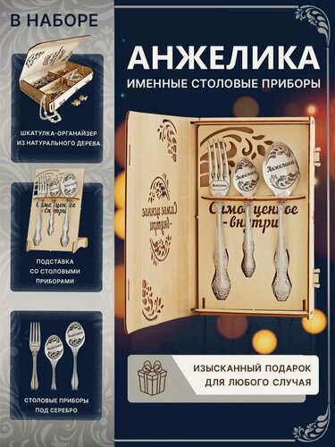 Изображение товара Подарочный набор с именем Анжелика-подарок женщине, маме, девочке, девушке, жене, подруге
