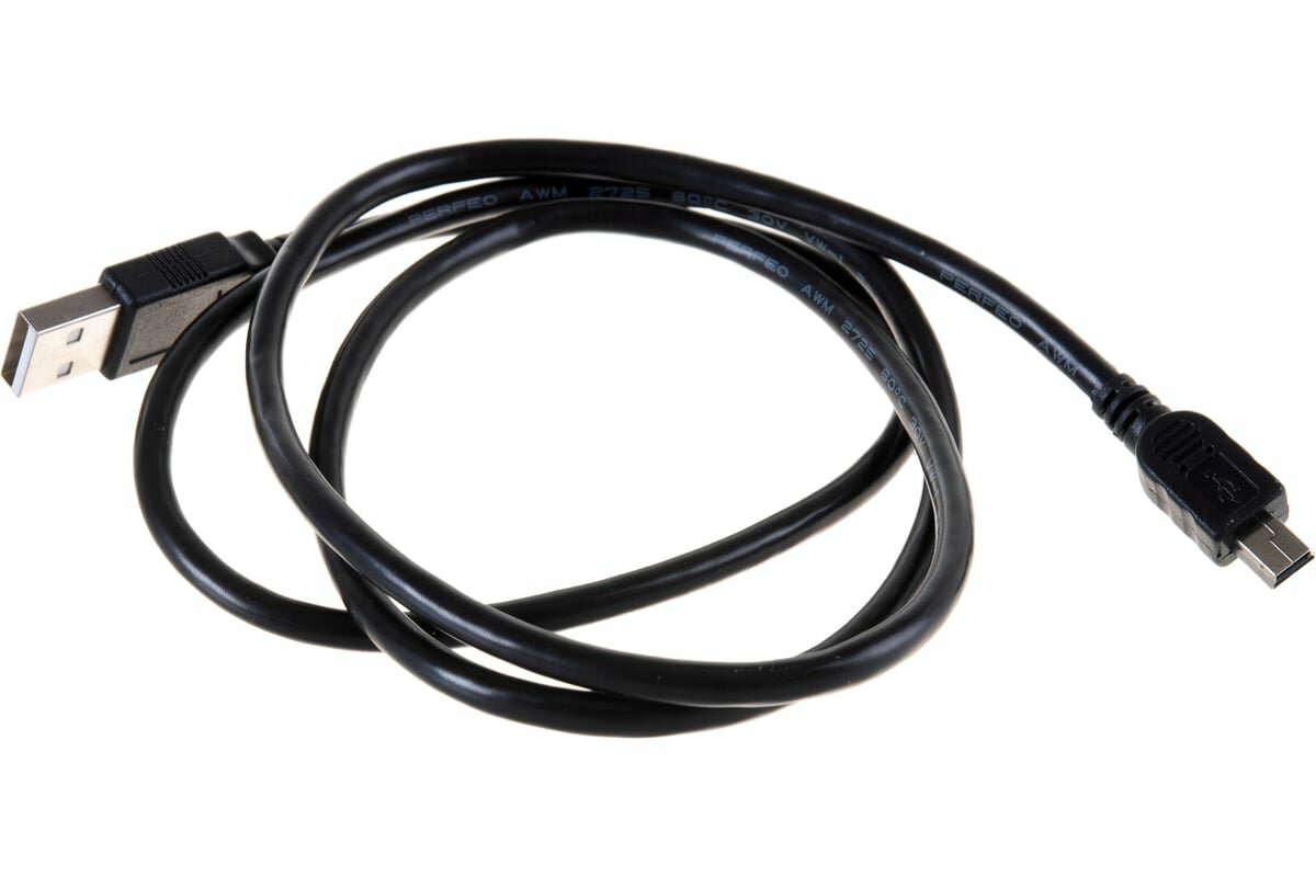 PERFEO USB 2.0 A-штекер к Mini USB кабель 1 м, универсальное соединение, U4301 30 003 915