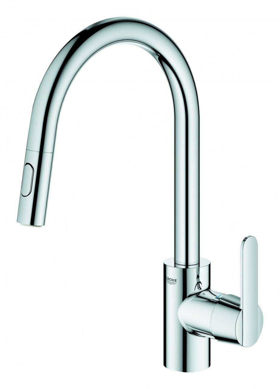Однорычажный смеситель для кухни (мойки) GROHE Get 31484001, хром
