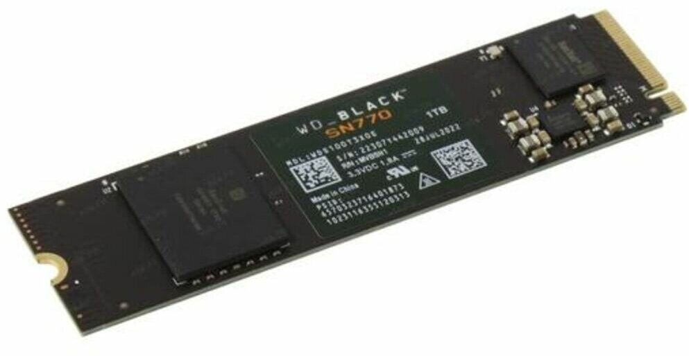 Жесткие диски и SSD WD Накопитель SSD WD Black SN770 1TB WDS100T3X0E Чёрный — фото 1