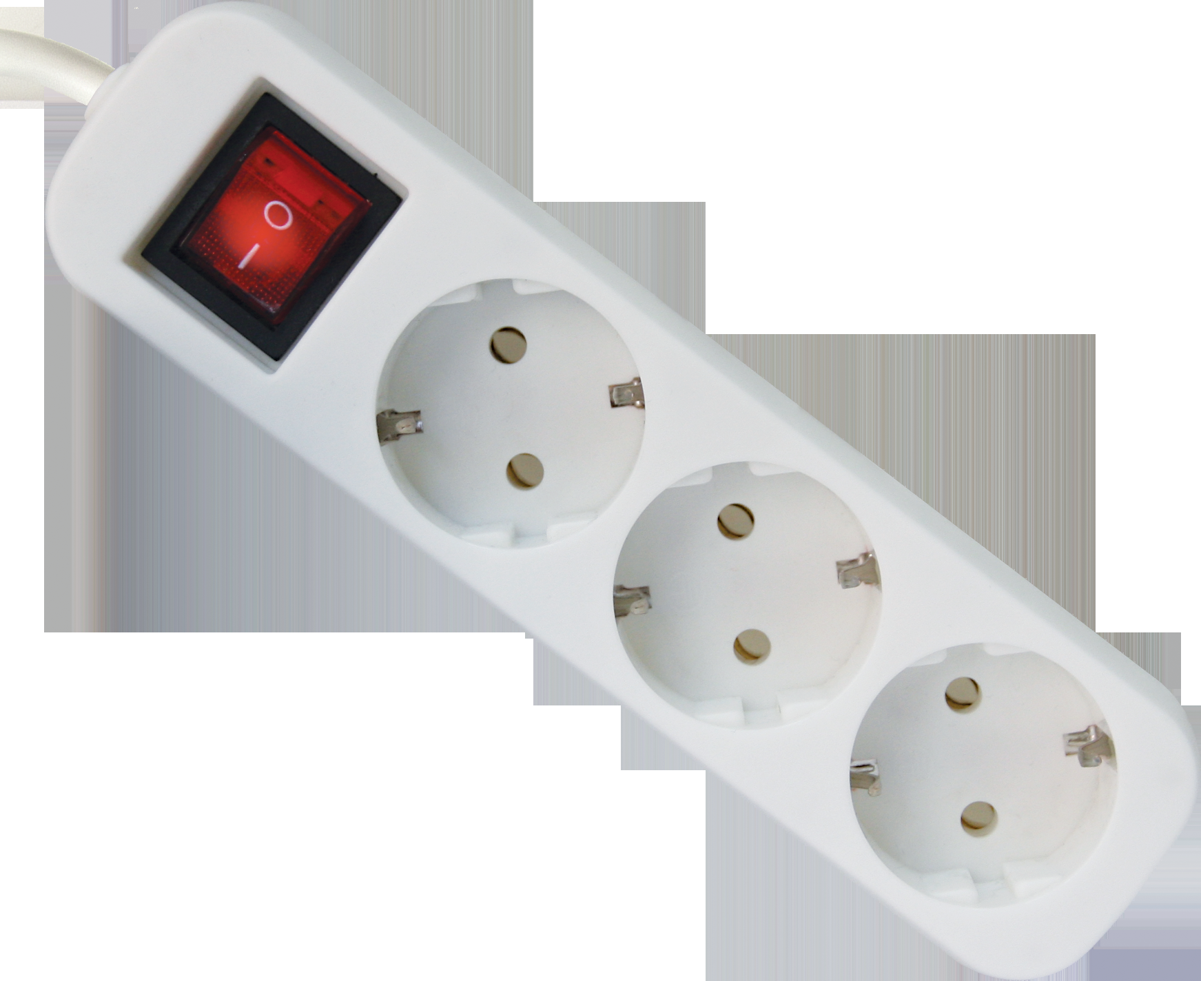 Defender Удлинитель с заземлением S350 Выключатель, 5.0 м, 3 розетки