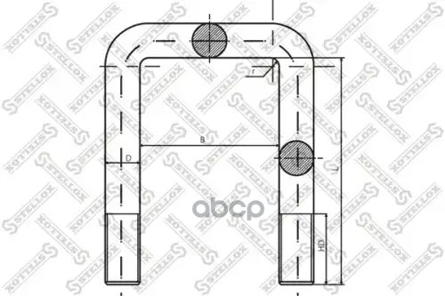 Стремянка 102xM24x3x210-П VOLVO FH12/16, FM9/10/12/13 VOLVO Stellox арт. 84-64185-SX