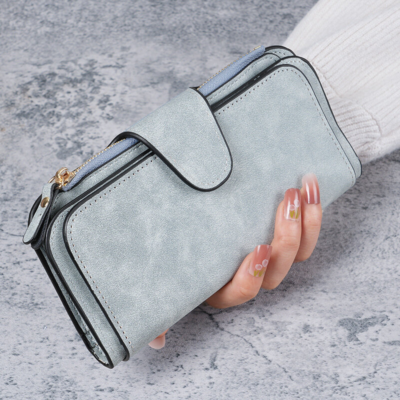 ZY Кошелек RFID Мини ПУ Кожа Защита данных RFID