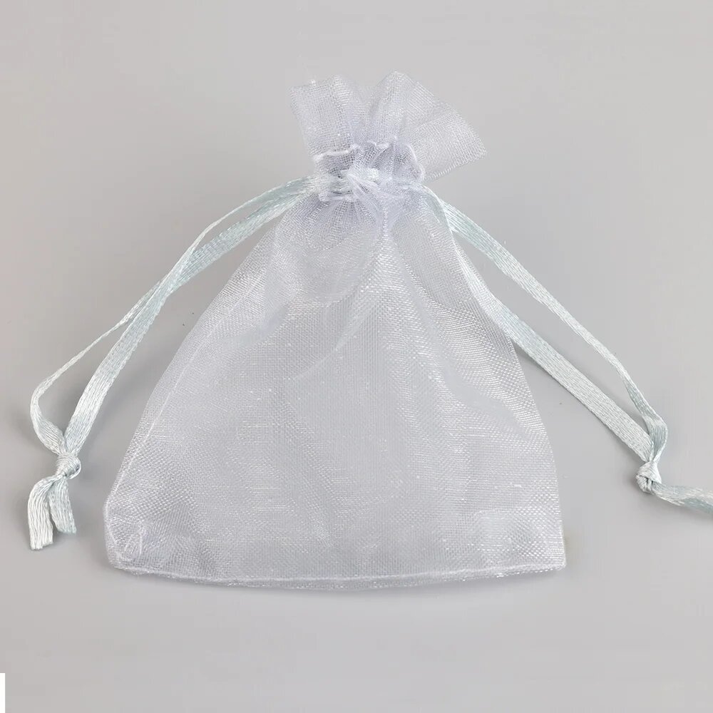 Мешочки из органзы 9х12см, цвет 3grey, 100шт