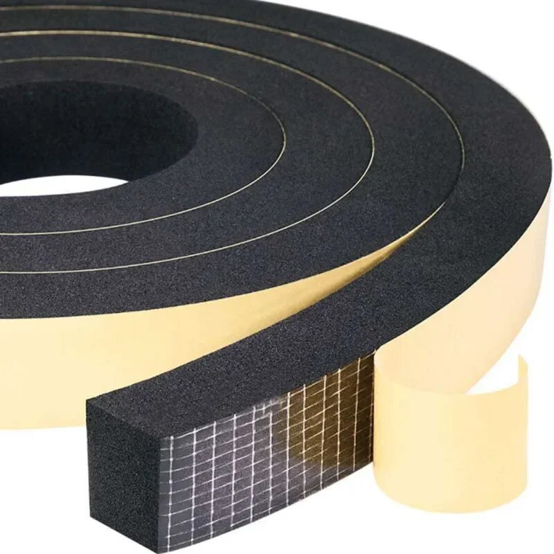 Резиновая самоклеящаяся уплотнительная лента EPDM 10 м, 10mm x 15mm x 2m