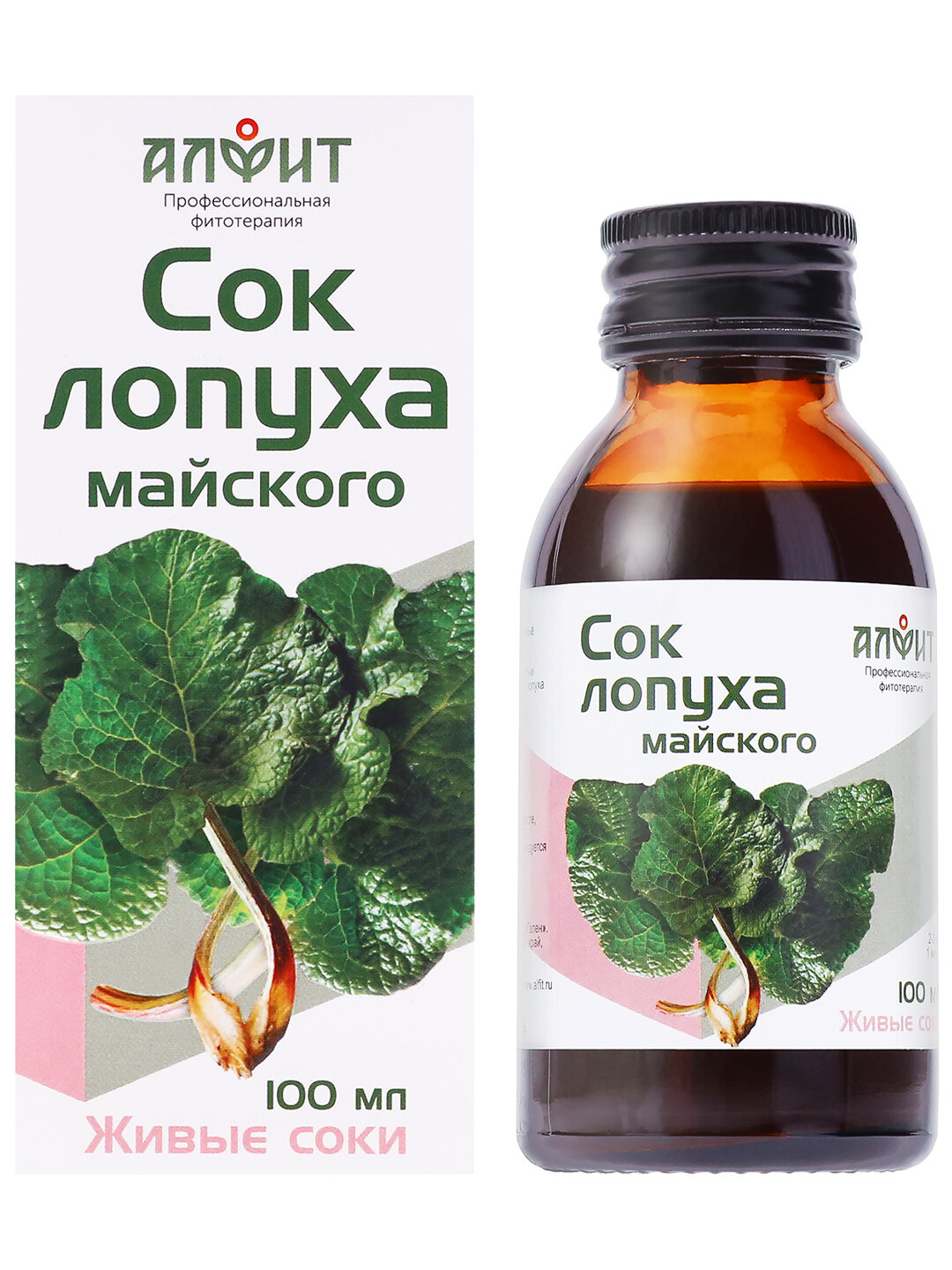 Сок листьев лопуха майского, для печени, желчного пузыря, ЖКТ, 100мл