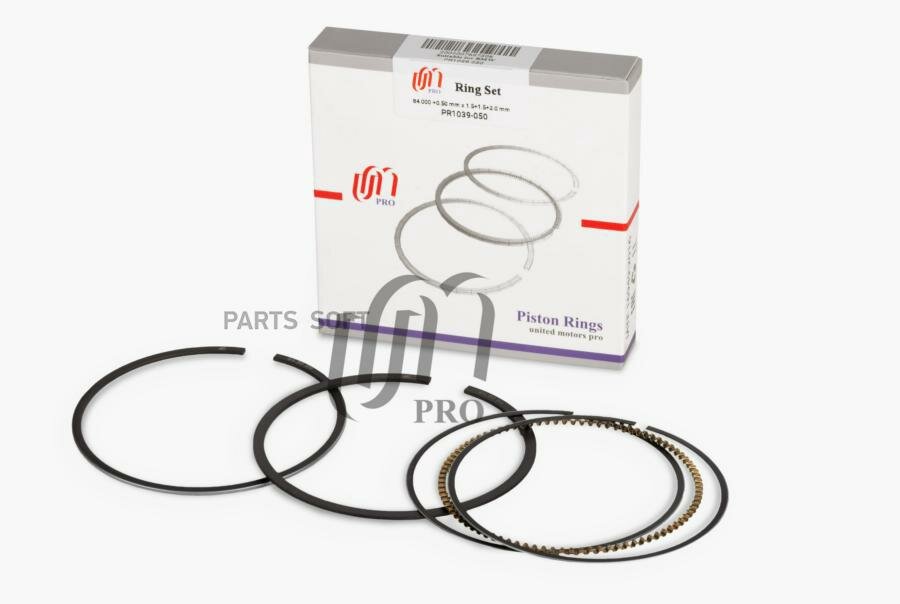 PR1039050 UMPRO Кольца поршневые 0.50 BMW M50B25, M52B28, M52B25 d84.0+0.50 1.5-1.5-2 на 1 цил. UM