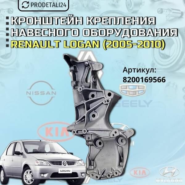 Кронштейн крепления навесного оборудования Renault Logan Артикул :8200169566