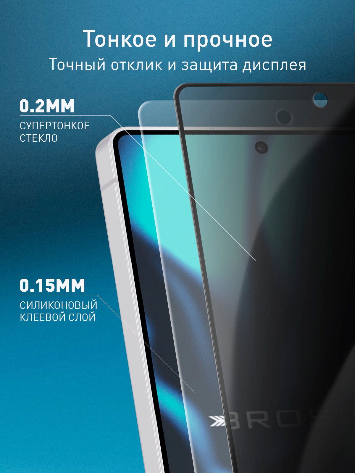 Супертонкое защитное стекло антишпион Rosco на Samsung Galaxy S25 Ultra (Самсунг Галакси С25 Ультра), с эффектом приватности, 1 шт — фото 1