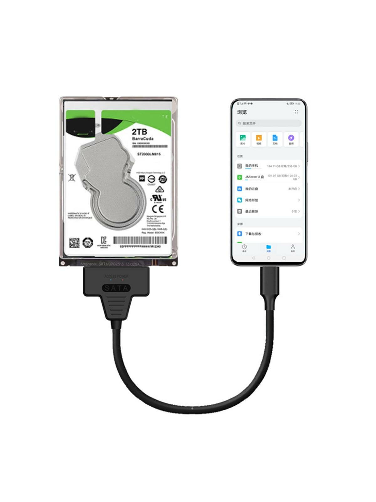 USB 3.0 2.0 SATA Cable SATA To USB 3.0 2.0 Adapter 6Gbps Support 2.5/3.5Inch External HDD SSD Hard Drive 22Pin Sata 3 — фото 1